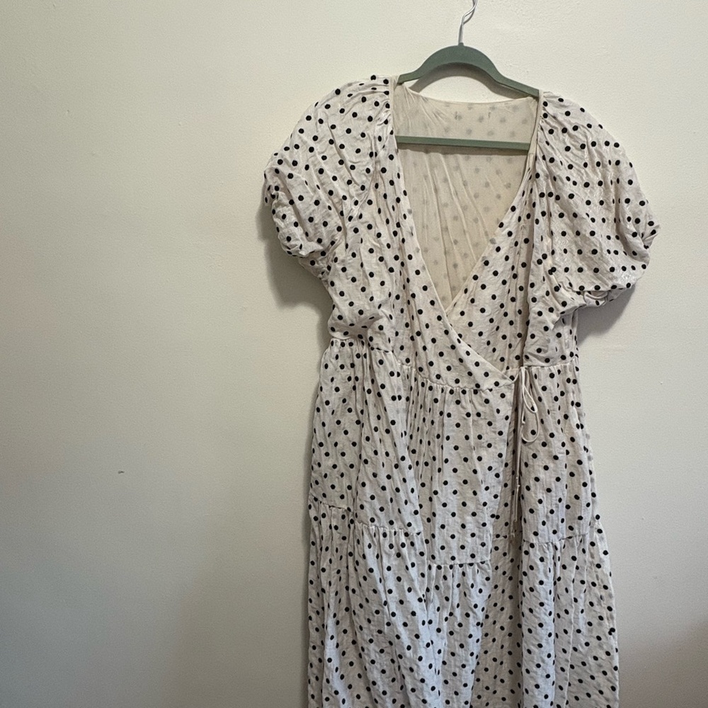 Polka Dot V-Neck Dress